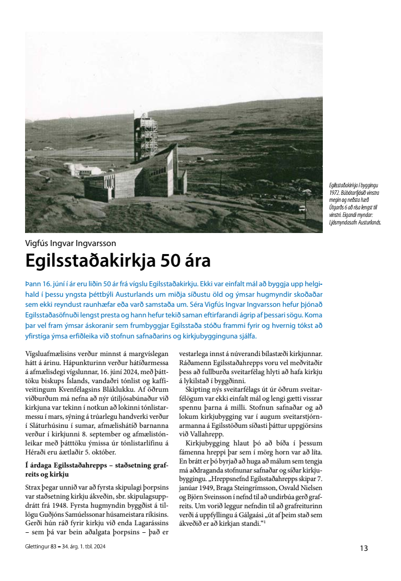 13 egilsstadakirkja